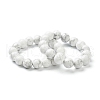 Natural Howlite Beaded Stretch Bracelets BJEW-D446-C-03-4