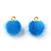Faux Mink Fur Covered Charms WOVE-S084-36J-2