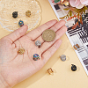 FIBLOOM 10Pcs 5 Colors Stainless Steel Cuff Earrings EJEW-FI0003-32-3