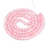 Crackle Baking Painted Imitation Jade Glass Beads Strands DGLA-YW0001-17B-2