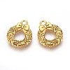 Tibetan Style Alloy Christmas Wreath Pendants TIBEP-GC153-AG-RS-1
