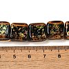 Handmade Dichroic Foil Glass Beads Strands DICH-U001-07F-4