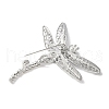 Dragonfly Alloy Rhinestone Brooches for Backpack Clothes JEWB-M067-07P-02-2