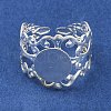 Iron Open Cuff Ring Components IFIN-NH0001-03S-2