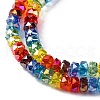 Electroplate & Gradient Color Glass Beads Strands LAMP-M023-01-5