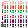 AHADERMAKER 60Pcs 6 Colors Acrylic Knitted Hat Making Fastener Tool FIND-GA0004-05-1