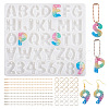  1Pc Letter & Number Connector Charm Silicone Molds DIY-TA0005-09-1