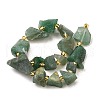 Raw Rough Natural Green Aventurine Beads Strands G-Z087-A02-3