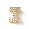 Brass Micro Pave Clear Cubic Zirconia Initial Multi-strand Links KK-S520-01G-09-1