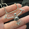 Gothic Skeleton Alloy Pendant Necklaces FS-WG5A1B6-01-4