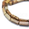 Natural Picture Jasper Beads Strands G-F631-E07-3