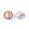 Baking Painted Transparent Glass Beads GLAA-N011-10mm-01-2