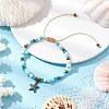 5Pcs Alloy Charm Bracelets BJEW-JB11721-4