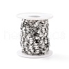Non-Tarnish 304 Stainless Steel Flat Round Link Chains CHS-A008-01P-A-3