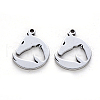 Tarnish Resistant 201 Stainless Steel Pendants STAS-N092-49-2
