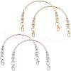 SUPERFINDINGS 4Pcs 2 Colors Iron Bag Handle FIND-FH0001-97-1