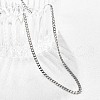 Non-Tarnish 304 Stainless Steel Curb Chain Necklaces NJEW-L162-01C-P-3