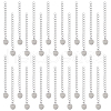 Unicraftale 50Pcs 304 Stainless Steel Curb Chain Extender STAS-UN0053-98-1