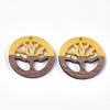 Resin & Walnut Wood Pendants RESI-S358-37B-2