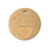 Ion Plating(IP) 304 Stainless Steel Charms STAS-U019-48G-1