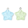 Translucent Resin Pendants RESI-A025-06B-2