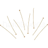 Brass Flat Head Pins KK-BC0004-01-0.7x45-5