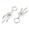 Natural Chip Rose Quartz Keychain KEYC-YW0001-01-2