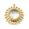 Ion Plating(IP) 304 Stainless Stee Locket Pendants STAS-S132-07G-02-1