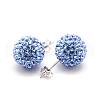 925 Sterling Silver Austrian Crystal Rhinestone Ear Studs SWARJ-D470-206-1