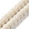 Natural Lava Rock Dyed Beads Strands G-Z036-A01-04-1