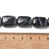 Natural Black Agate Beads Strands G-K392-B02-13x18mm-4