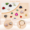 AHADERMAKER 20Pcs 20 Styles Glass Connector Charms KK-GA0001-63-4