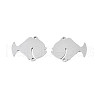 Non-Tarnish 304 Stainless Steel Connector Charms STAS-N095-103-1