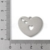 304 Stainless Steel Filigree Pendants STAS-E501-07P-3