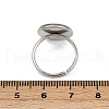 304 Stainless Steel Cuff Ring Components STAS-D372-05P-01D-3