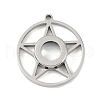 304 Stainless Stee Locket Pendants STAS-S132-04P-1
