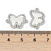 Brass Micro Pave Cubic Zirconia Pendants KK-U043-32P-01-3
