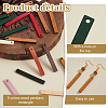   90Pcs 9 Colors Wood Pendant WOOD-PH0003-15-5