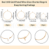Beebeecraft 80Pcs 4 Size 316 Surgical Stainless Steel Wine Glass Charms Rings STAS-BBC0003-18-2