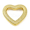 Rack Plating Brass Micro Pave Cubic Zirconia Pendants KK-M021-04G-1