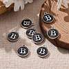 Platinum Plated Alloy Charms ENAM-S118-02B-P-5
