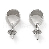 Rhodium Plated 925 Sterling Silver Peg Bails STER-Z001-115P-2