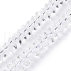 Transparent Glass Beads Strands GLAA-N001-62A-1
