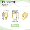 Brass Snap on Pendant Bails KK-LP0001-20B-2