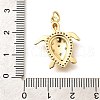 Brass Micro Pave Cubic Zirconia Pendants KK-Q040-02I-G-3