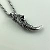 Stainless Steel Wolf Tooth Shape Pendant Necklaces for Boyfriend ML1468-3