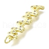 Mother's Day Brass Micro Pave Cubic Zirconia Pendants KK-V007-26G-2