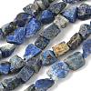 Raw Rough Natural Lapis Lazuli Beads Strands G-M453-C08-2