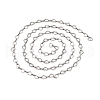 304 Stainless Steel Heart Link Chains CHS-S012-18P-2