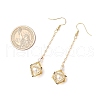 Shell Pearl Dangle Earrings EJEW-TA00625-3